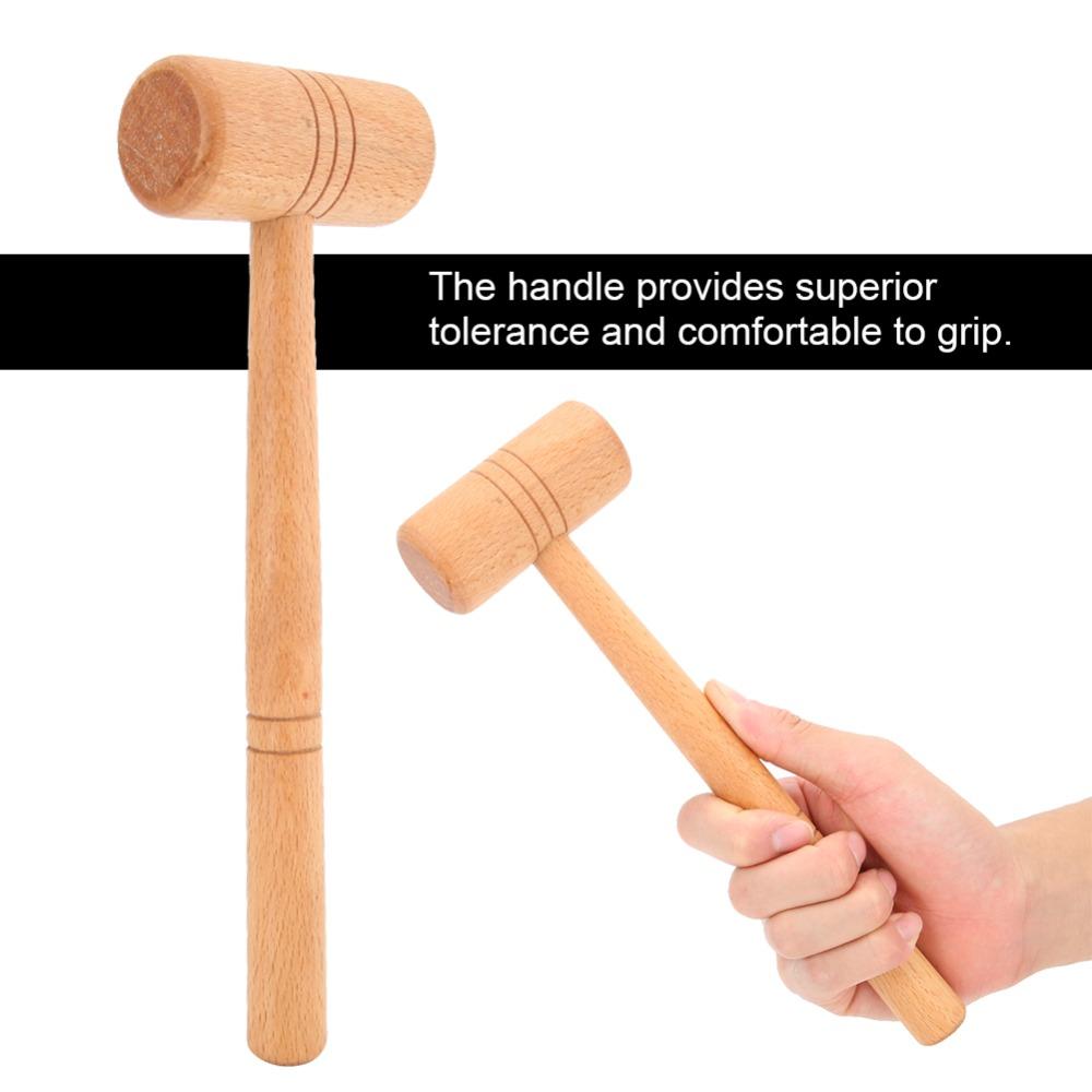2Pcs Hammer Length 26cm Jewelry Hammer Wood color Metal Processing Tool For DIY Repair
