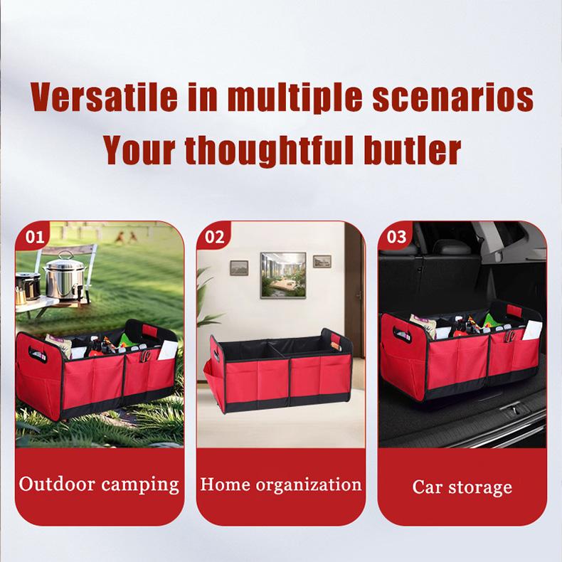Car organizer trunk storage box Oxford cloth material storage box large capacity foldable Collapsible Cargo Storage Tools
