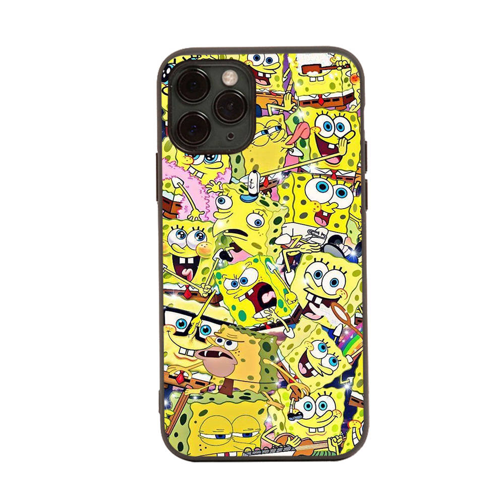 Чехол PB2 SpongeBobBlack Sofe для Xiaomi Poco X6 X4 M5 M6 F5 F6 C65 C55 C50 C51 C40 Pro Redmi 14C A3X 13C 12C 11T 10A 9C Note 7 6 8A Plus