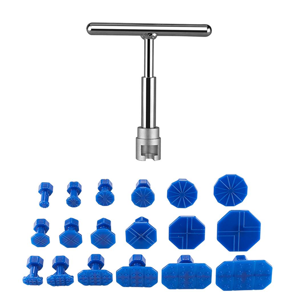 Инструменты для удаления вмятин без покраски автомобиля, съемник вмятин из листового металла, короткий набор для выемки вмятин T-Dent, набор для мастерской с присоской для ремонта вмятин на автомобиле