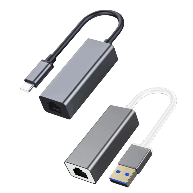 Алюминиевый корпус USB 3.0 Type C на RJ45 Ethernet Конвертеры 100 Мбит/с Gigabit Сетевой адаптер Подключи и работай