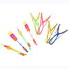 5Pcs Amazing Light Toy Arrow Helicopter Rotating Led Flying Toy Party Fun Gift Rubber Band Catapult for Children