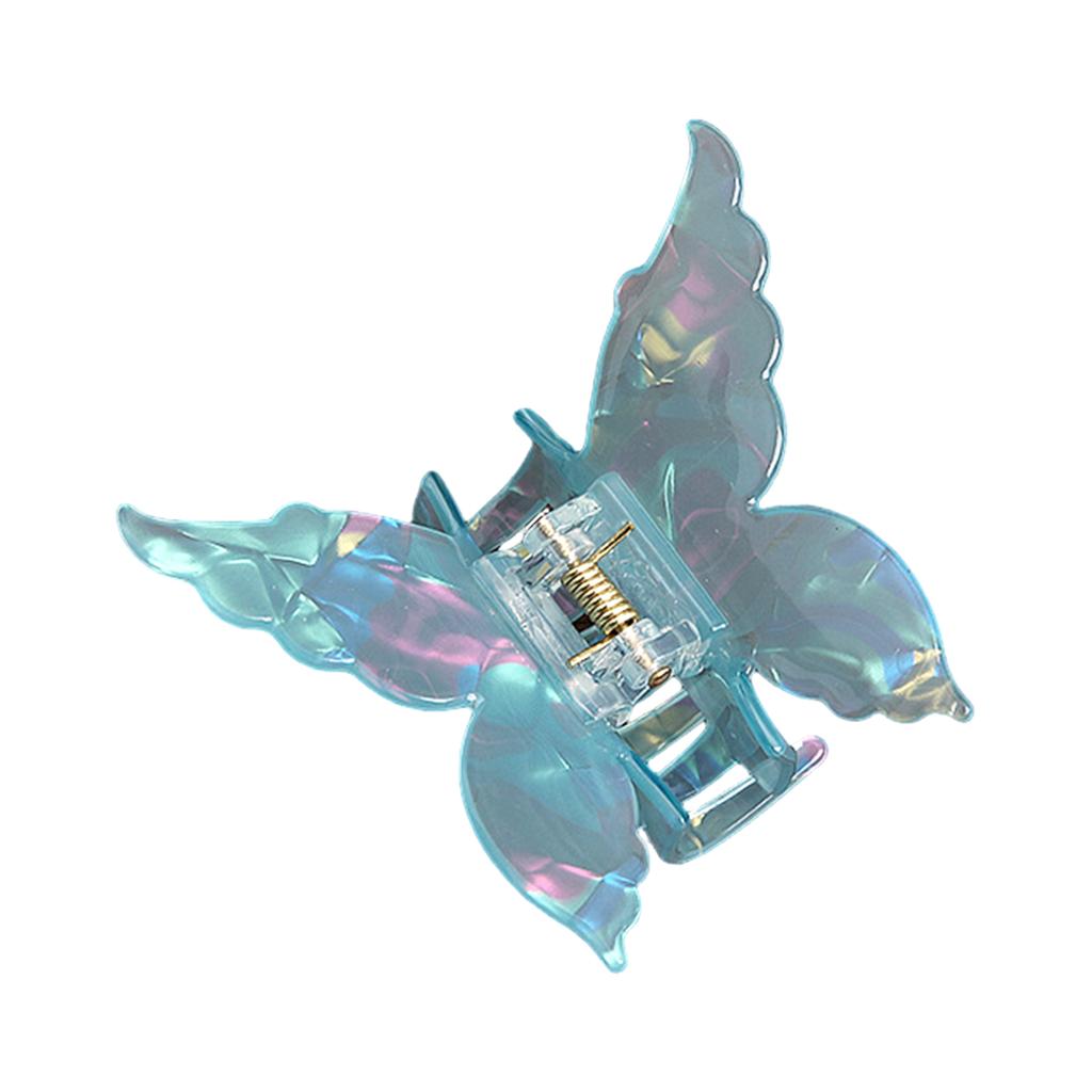 Sweety Butterfly Hair Claw Pearlescent Gradient Shark Gripper For Women Trendy Acetic Acid Hair Clip Girls Hair Accessories