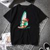 Teddy Bear Playing Badminton Tshirt Exercise Clothing Short Sleeve Tops Graphics Kawaii Unisex Women Short Sleeve Printed Shirt Top