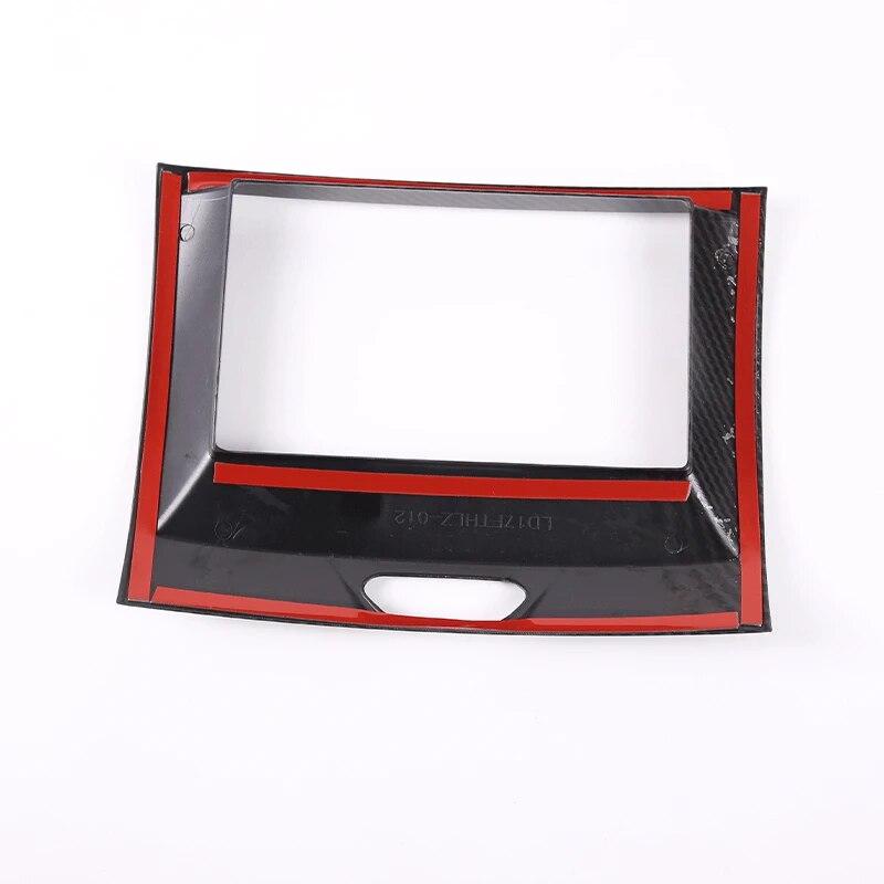 Наклейка-накладка на рамку центральной навигационной системы автомобиля в стиле карбонового волокна для Ford Ranger Everest Endeavor 2015 - Автоаксессуары