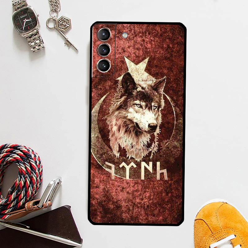 Турция Турецкий Флаг Волк Чехол для Телефона Для Samsung Galaxy S24 Ultra S22 Plus S20 S21 S23 FE Note 20 10 S8 S9 S10 Чехол