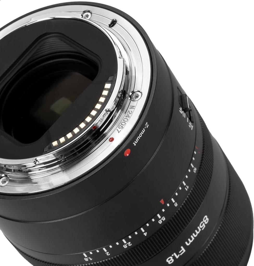 7artisans 85mm AF Medium Large Aperture F1.8 Z-Mount Lens, Full-Frame, Telephoto, Autofocus, (2-Year Warranty)