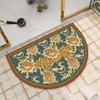 Американский ретро полукруглый коврик для ванной комнаты впитывающий быстросохнущий коврик для туалета диатомовая грязь нескользящий коврик для двери