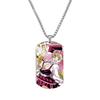 Tanjiro Nezuko Inosuke Zuhira Stainless Steel Color Printed Necklace Collection Holiday Gifts