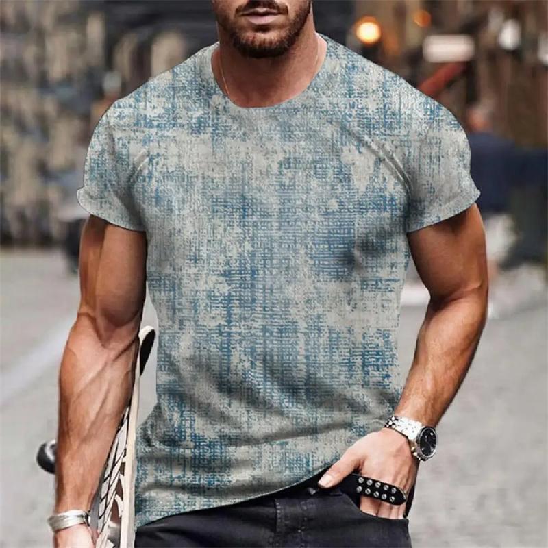 Винтажная мужская футболка Повседневная уличная мужская одежда Летние свободные футболки с короткими рукавами Топы Размер XXS-6XL