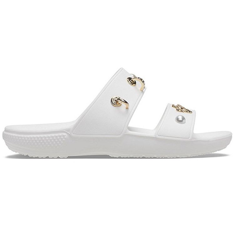 Crocs Женские сандалии-слайды с мягкой подошвой, удобные для улицы, белые 207387-103