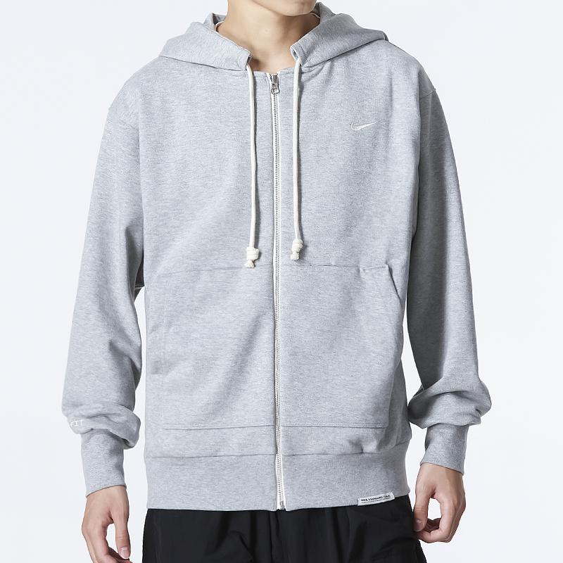 Nike Dri Fit Jackets Men's Gray Hooded Moderate Other DQ5817-063