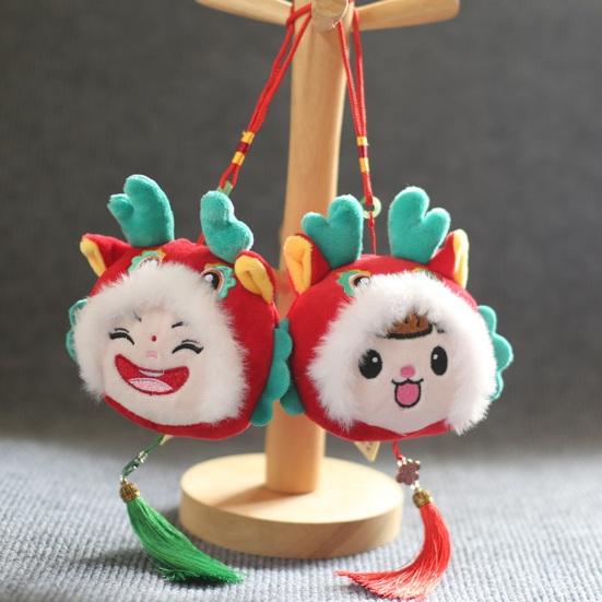 Плюшевый дракон, милый дракон, кукла, подвеска в китайском народном стиле, плюшевые игрушки