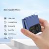 Mini Flip Mobile Phone Dual SIM Card 2G GSM 2.0 Inch Screen Speed Dial Magic Voice Torch FM Blacklist Small Flip Phone Spare Phone