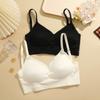 FINETOO Women U-shaped Beautiful Back Bra Seamless Wireless Underwear Backless Bra Push-up Tank Tops