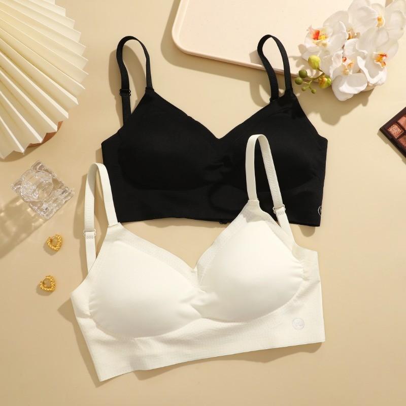 FINETOO Women U-shaped Beautiful Back Bra Seamless Wireless Underwear Backless Bra Push-up Tank Tops
