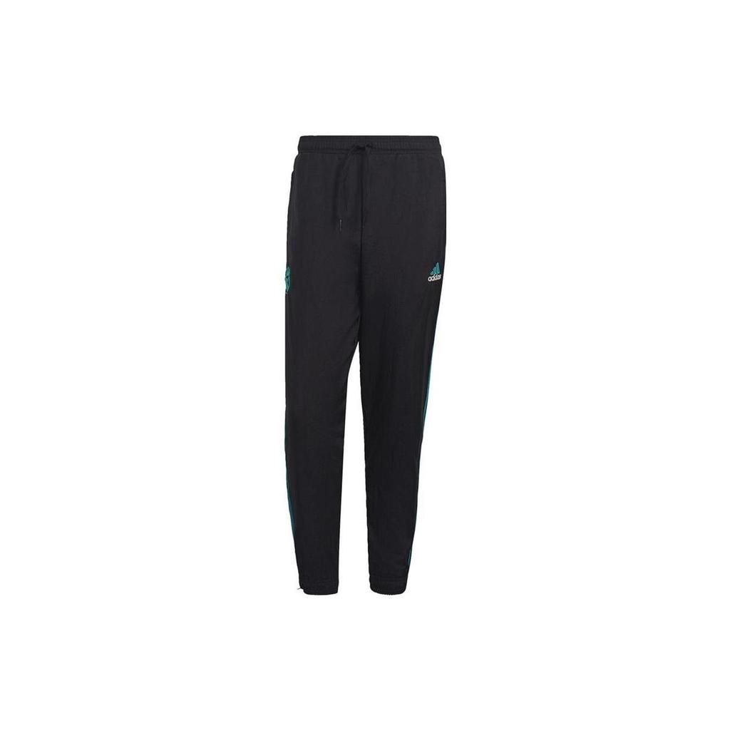 adidas Штаны Real Madrid Icon Woven Черный Blast Изумрудный GR4250