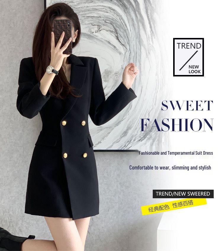 Korean-Style Women's Suit Jacket: 2025 Autumn/Winter Casual Elegant Design