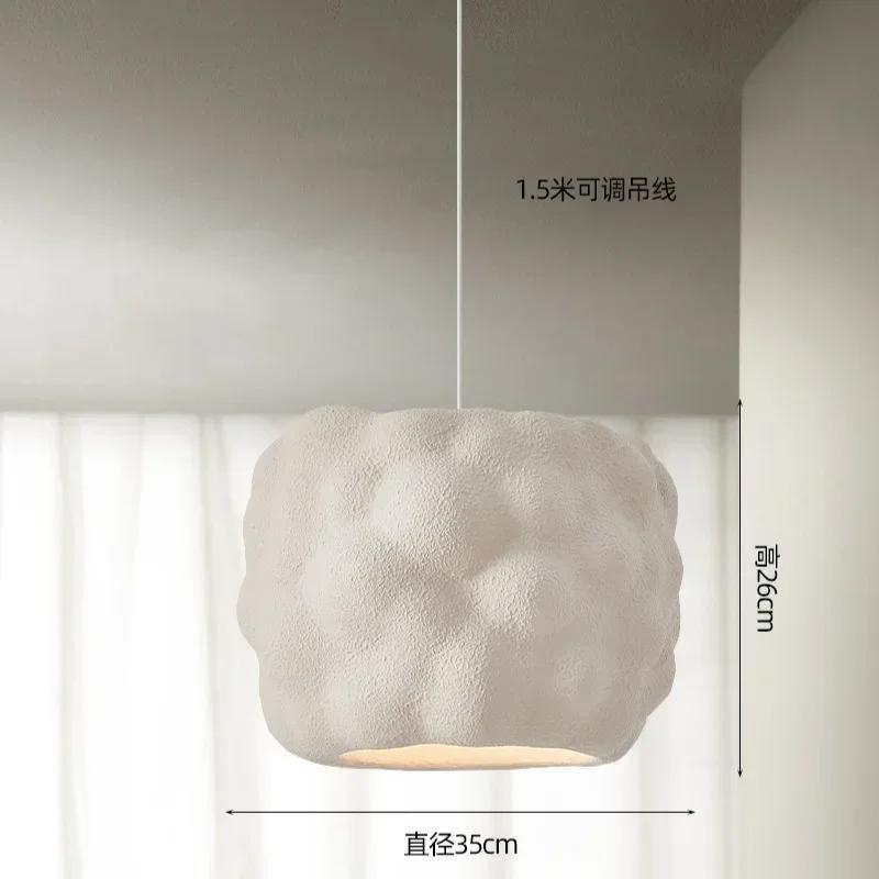 New Restaurant Wabi Sabi Pendant Lamps Minimalist E27 Study Bedroom Lighting Lustre Design Home Decoration Bar Lamp Fixtures
