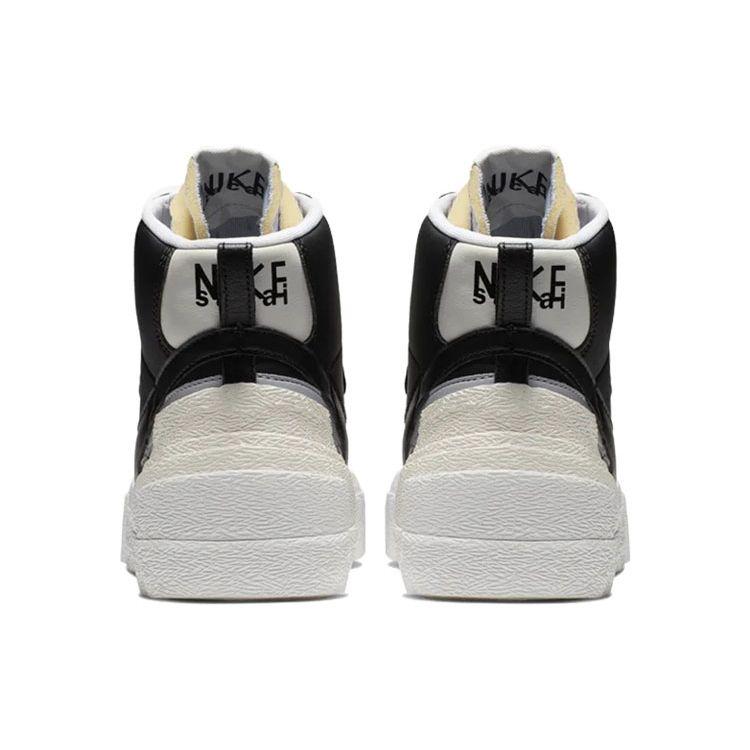 Sacai x Nike Blazer Mid Черно-серые Унисекс Кроссовки черно-антрацитовые BV0072-002