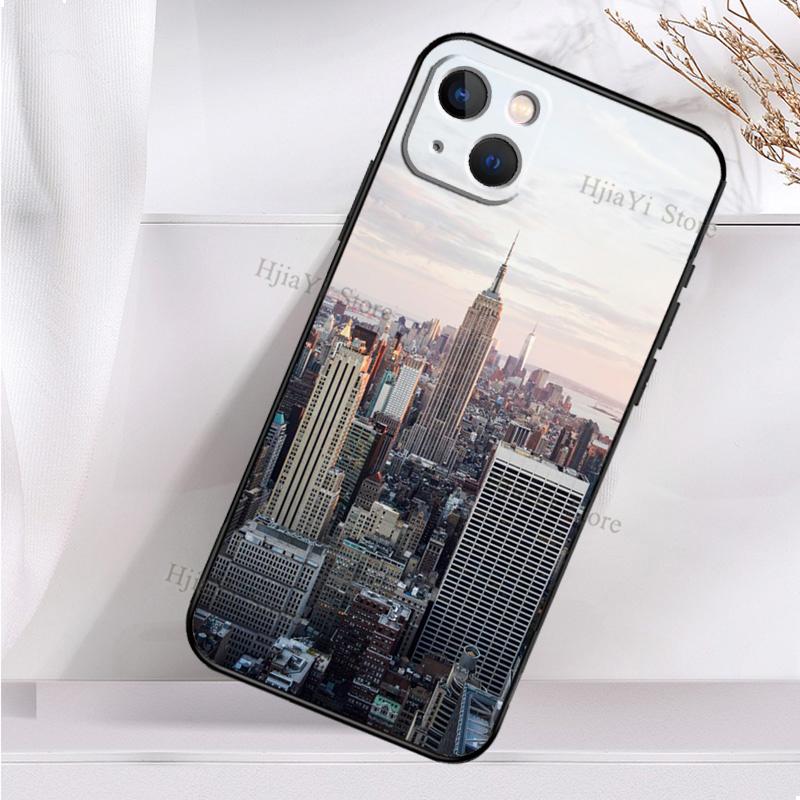 New York City Silicone Soft Cover For iPhone 18 13 12 11 14 Pro Max X XR XS Max 6 7 8 Plus SE2 12 Mini Case