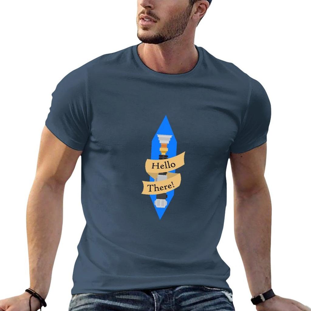 Hello There Tshirt Casual Streetwear Short Sleeve Tee