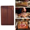 Wood Solid Wood Plate Smooth Dessert Tray Easy Clean Steak Tray  Kitchen