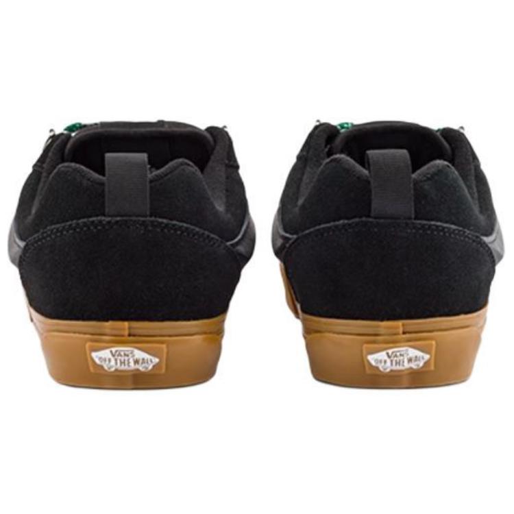 Vans Knu Skool Модные Универсальные Низкие Кеды для Скейтбординга Унисекс Кроссовки Черные VN000CRPB9M