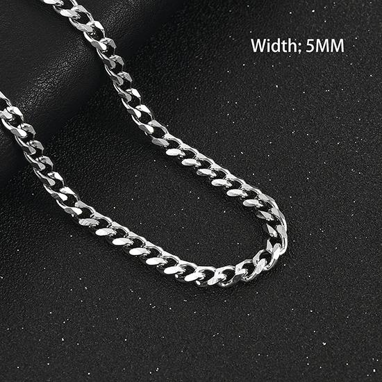 Массивное ожерелье из нержавеющей стали для мужчин, звеньевая цепь панцирная, майами кубинская, женский чокер, панк-рок, для парня, металлическое украшение на шею, аксессуар, подарок