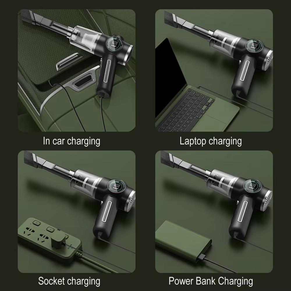 Новый 29000PA автомобильный пылесос беспроводной мощный пылесос 120 Вт с сильным всасыванием ручной для автомобиля портативный бытовой прибор 2 фильтра