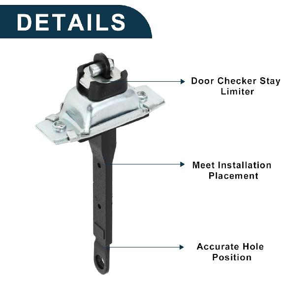 Door Check Strap Stopper Limiter for Toyota Pickup 4Runner Durable No.6861035030 | Front Left Right Door Check Bracket Stop 1Pc Door Checker Arm