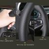 gjbn8 Customized DIY Car Steering Wheel Cover For Seat Leon Alhambra Toledo 2011 2010 2012 Leather Braid For Steering Wheel