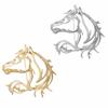 Hollow Out Horse Brooches Metal Horse Head Brooches Unisex Brooch Pins  New Year Gift