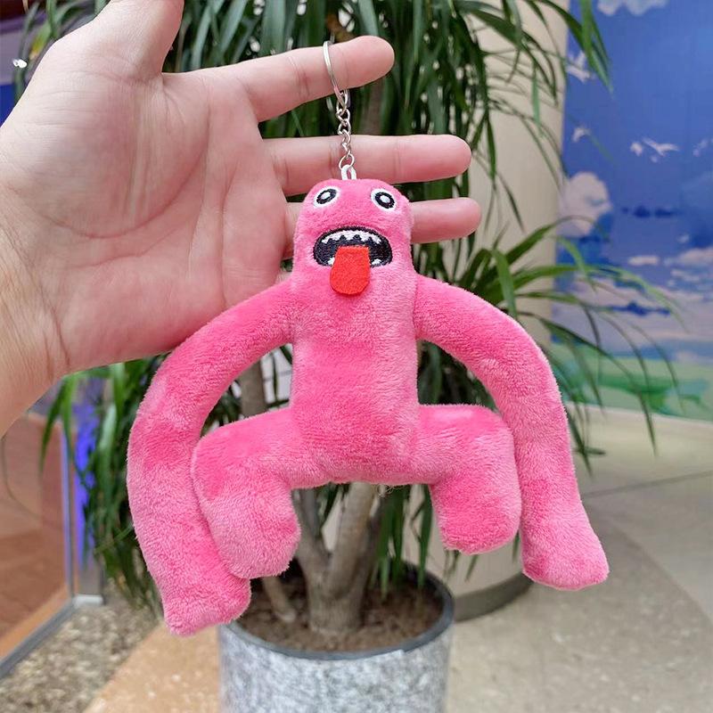 Плюшевый брелок-подвеска Roblox Rainbow Friends Мягкий набивной Разноцветный Игровой персонаж Подвеска Аксессуар для сумки рюкзака Для фанатов игры Подарок