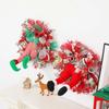 2024 New Years Elf Legs Figure Christmas Tree Decor for Wall Garland 40cm Christmas Wreaths with Plush Elf Legs Xmas Door Wreath