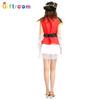 Designed Beautifully Red Pirate Dress For Women Ideal For Halloween And Events Stage