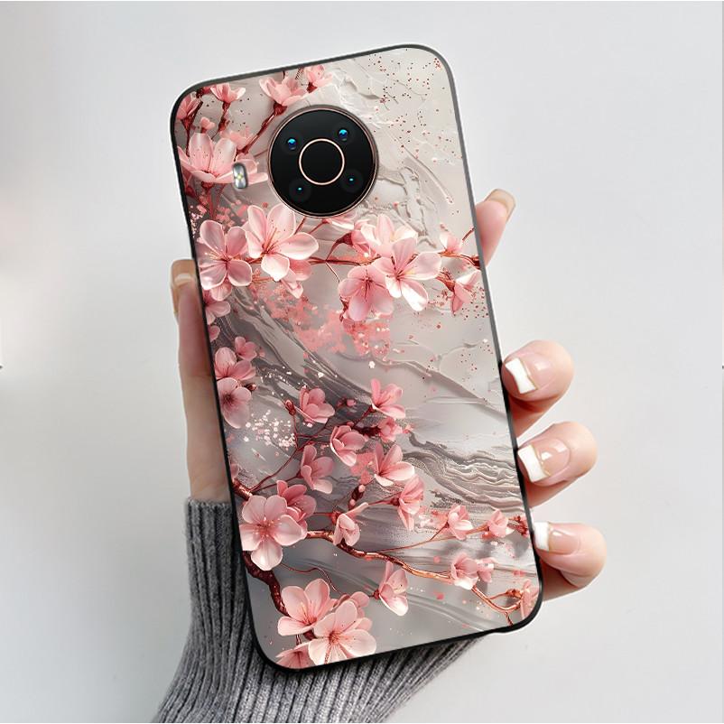 Печатный чехол для телефона Nokia X20/Nokia X10/Nokia X100/Nokia XR20 Capa Мягкий силиконовый черный корпус Чехол Милый Цветочный Мультяшный Корпус