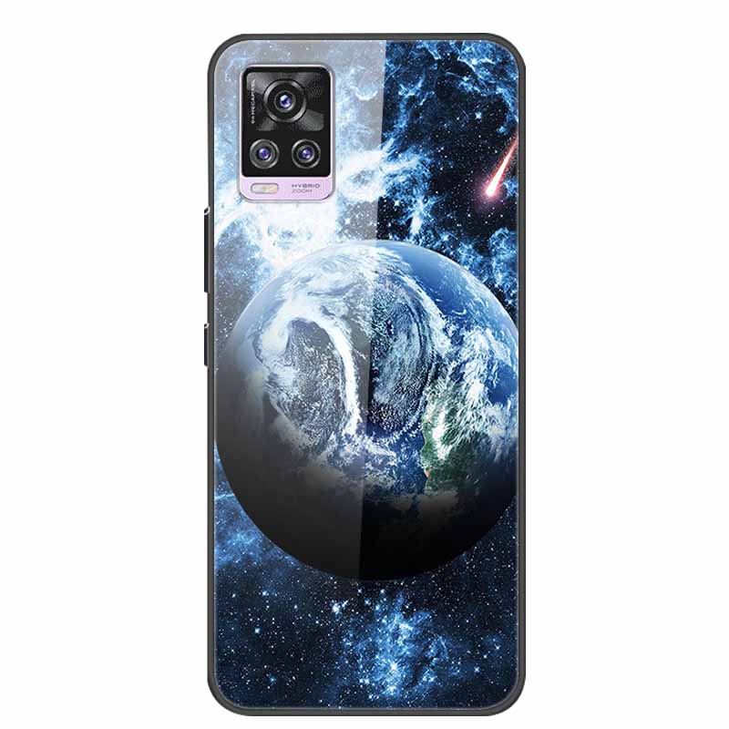 6.44" Tempered Glass Case For Vivo V20 Pro Case V 20 Pro Soft Bumper Hard Back Cover For Vivo V20 Pro 2020 Phone Case Coque Para