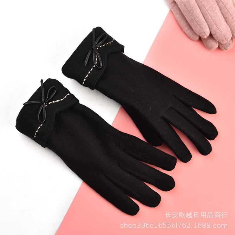 Перчатки зимние женские милые флисовые теплые шерстяные перчатки утолщенные уличные для вождения для езды с сенсорным экраном кашемировые перчатки