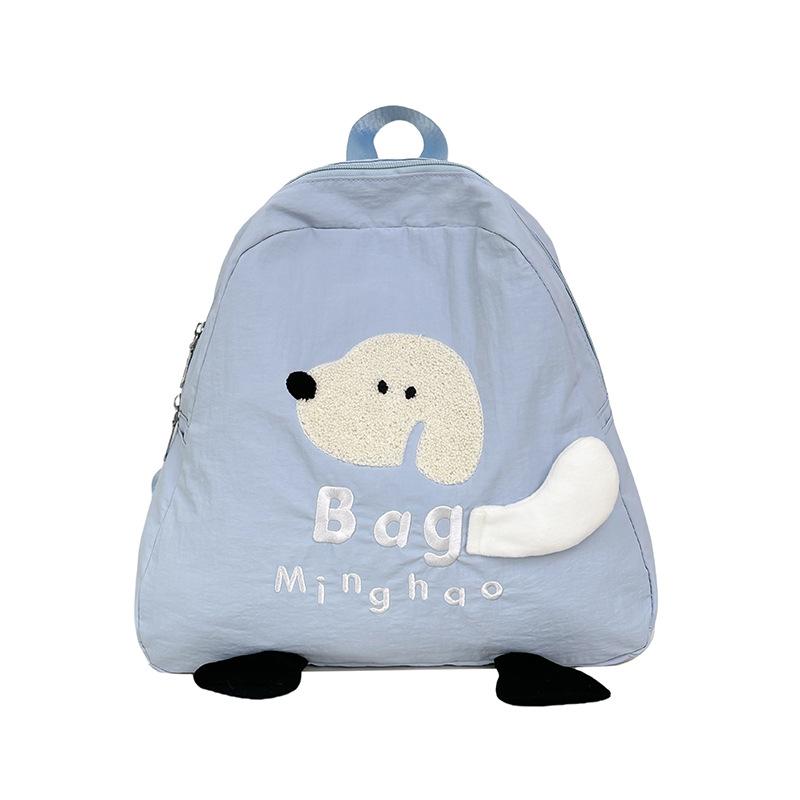 Школьный рюкзак Новый рюкзак Mori Puppy Модный Легкий Мультяшная вышивка Портативный Нейлон Модный Универсальный Милый Школьный рюкзак