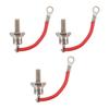 3PCS 25A ZX25 12 Diesel Generator Diode Small Portable Rectifier Diode Replacement Accessories Parts Positive Red Line