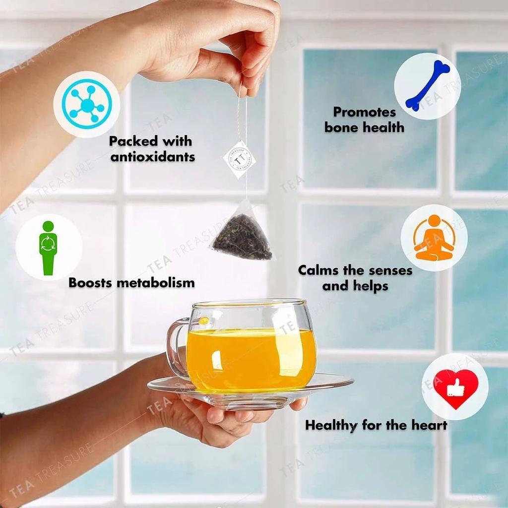 Классический зеленый чай (18 пак, 2 г), Super Green Tea,  Tea Treasure