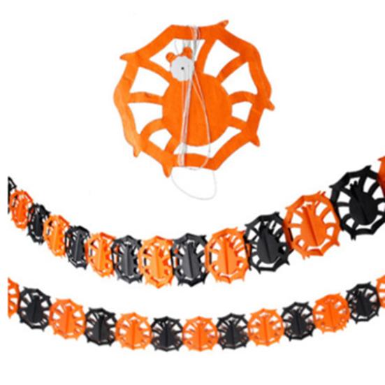 1 Тянуть Хэллоуин Подвесная Гирлянда Праздничное Торжество Простая Установка Ужасающая Украшение Бумага