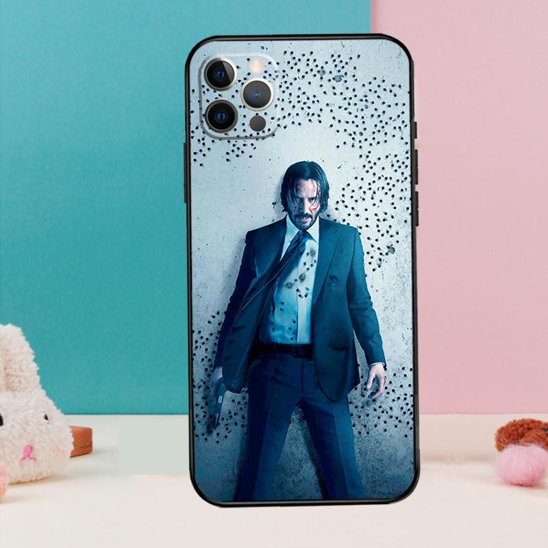 John Wick Phone Case For iPhone 11 12 13 14 15 16 Pro Max X XR XS Plus Silicone Bumper Back Cover
