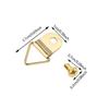100Pcs with Screws Triangle Hanging Ring Single Hole D-Shaped Ring Picture Hangers  Clock Mounting