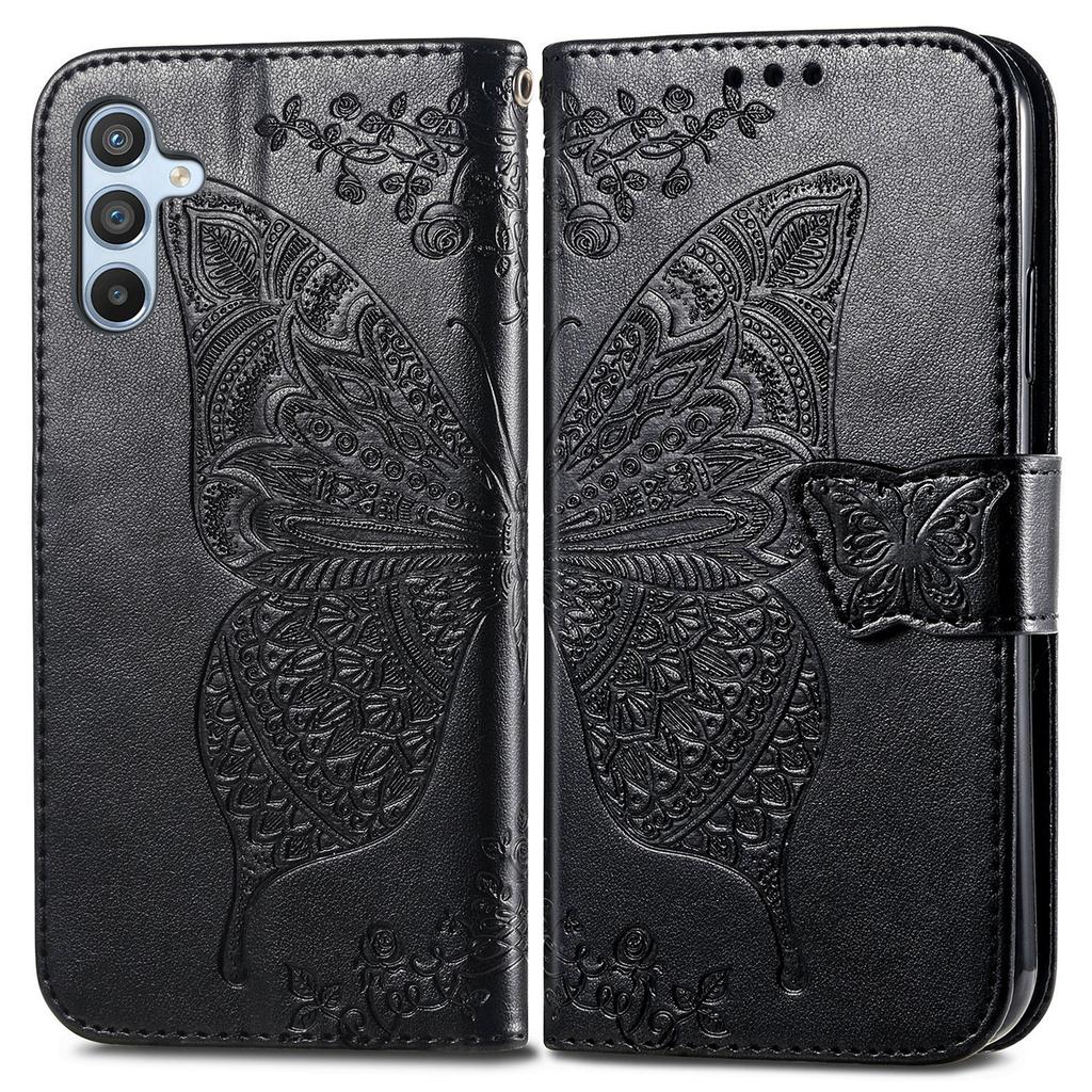 Для Samsung Galaxy A56 5G Чехол-кошелек из ПУ кожи Чехол для телефона с узором бабочки