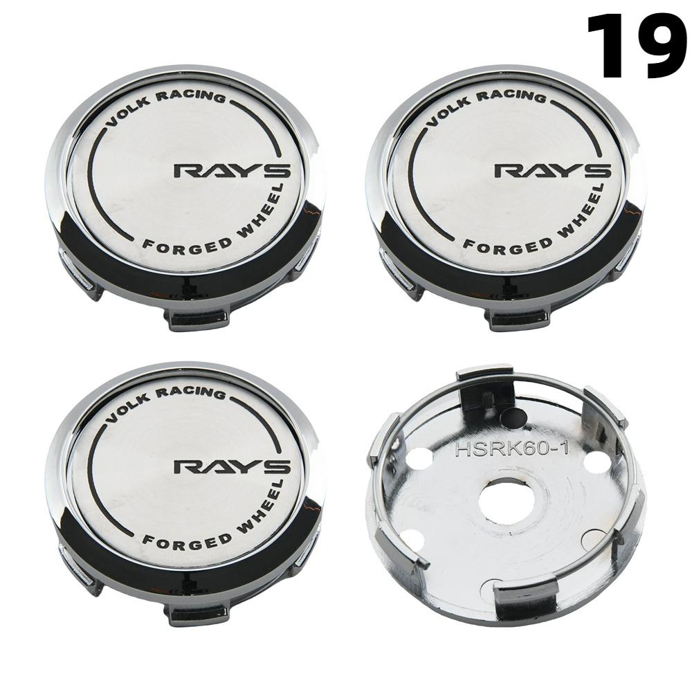 1Set/4PCS OD 60MM / ID 56MM Rim Caps RAYS VOLK VR Logo Wheel Center Cap Wheel Cover Hub caps Sport Car Tire Accessories