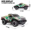 Новый 1:24 полноразмерных светодиодных фонаря для бездорожья, джип с дистанционным управлением, 10 км/ч, управляемый батарейками, детская игрушечная машинка, подарок для мальчика, защита от падений и столкновений