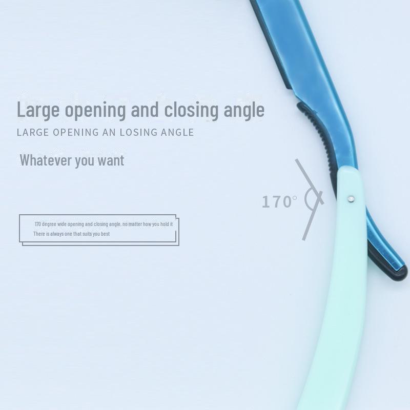 Folding Eyebrow Trimmer Holder & Classic Razor for Men & Women - Barber Beauty Tool Set 77