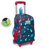 Школьный рюкзак с тремя отделениями Coral High Kids, индиго-красный, с космическим узором 23136